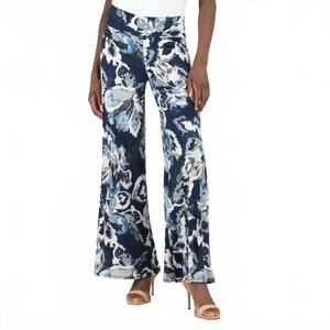 NEW CLARA SUNWOO romantic floral palazzo pants in moonlit floral